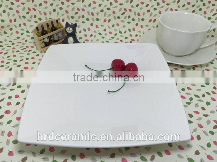 Stocked porcelain plate with custom desgin,wholesale plates serving dishes for daily used