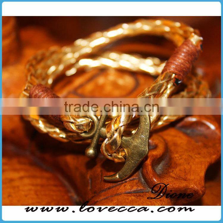 Cheapest Hot Sale 2017 Jewelry Mens Bracelet Anchor Hook Bracelet