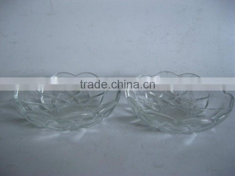 glass plate with decorative pattern