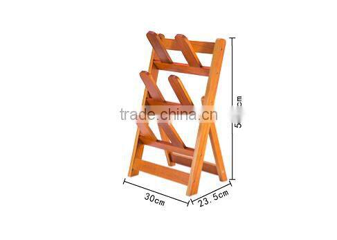 2017 Hot selling wooden folding shoe rack