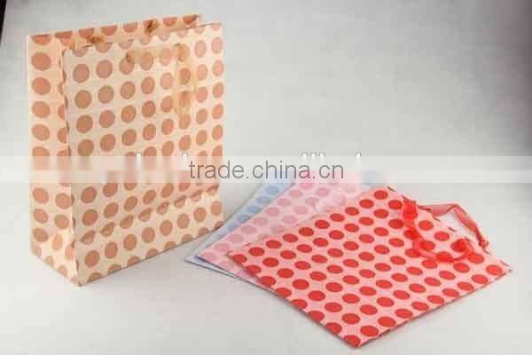 Foldable Gift Bag / Shopping Bag With Dots