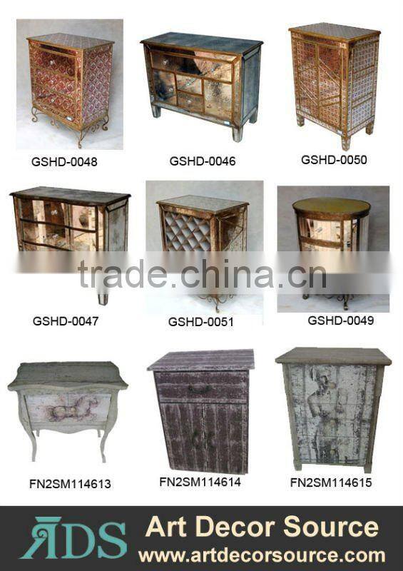 mirror finished hotel furniture