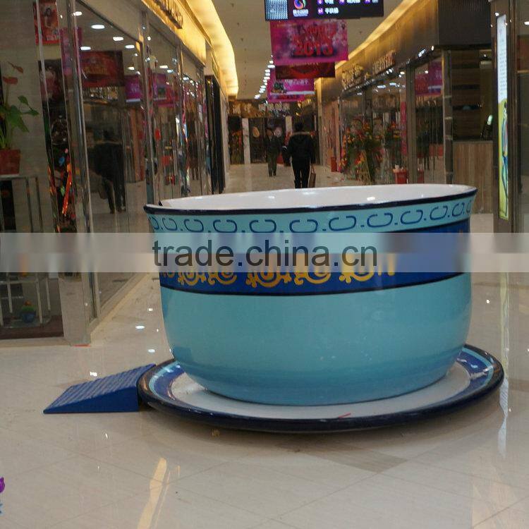 Large fiberglass coffee cup chair