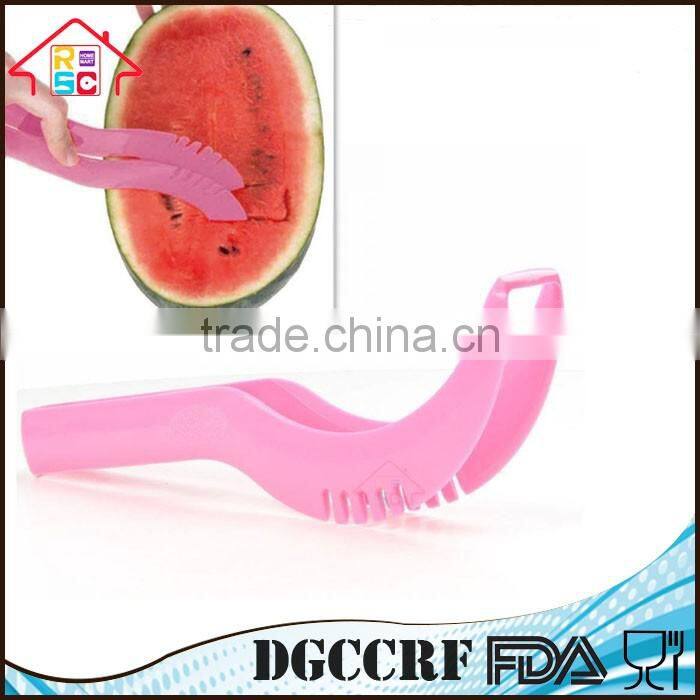 NBRSC Kitchen Fruit Tool Safe Plastic Watermelon Cutter Slicer Corer Server Scoop Knife