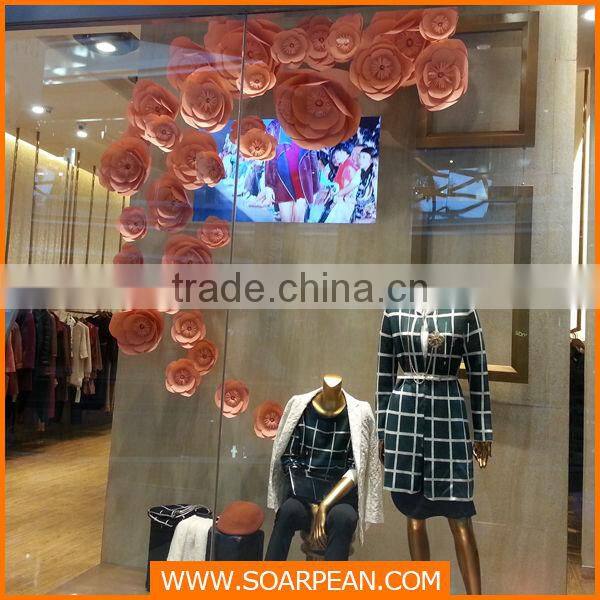 silk stockings window displa fabric craft flower