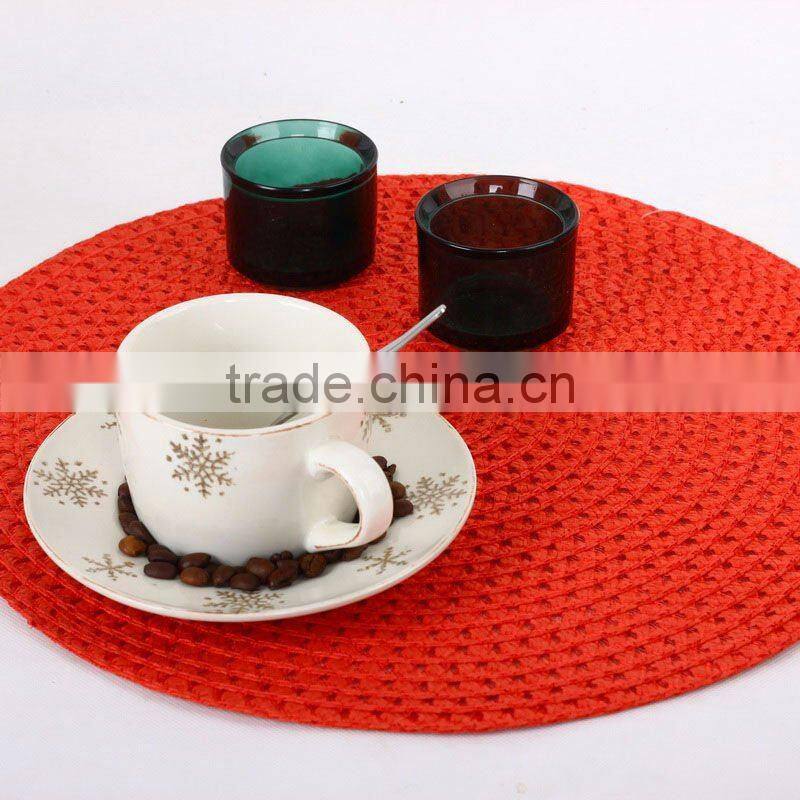red round placemat/tablemats for dinner sets/fabric placemats