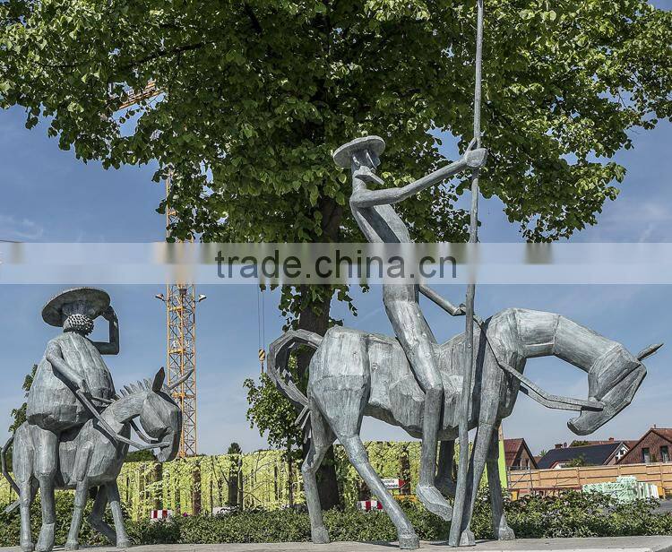 bronze factory lost wax casting life size modern sculpture for garden