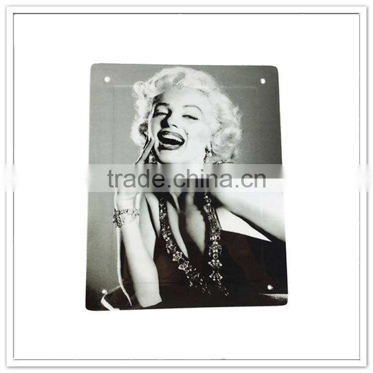 Houseware manufacturer direct sale super star Monroe printing plastic chopping board melamine heat resistant cutting board