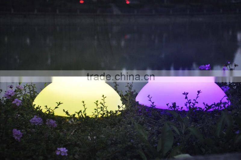 Popular beautiful rechargeable half round shape led ball