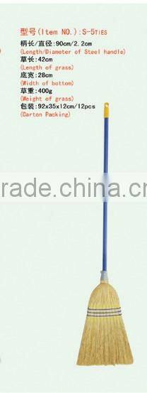 steel handle millet sorghum broom