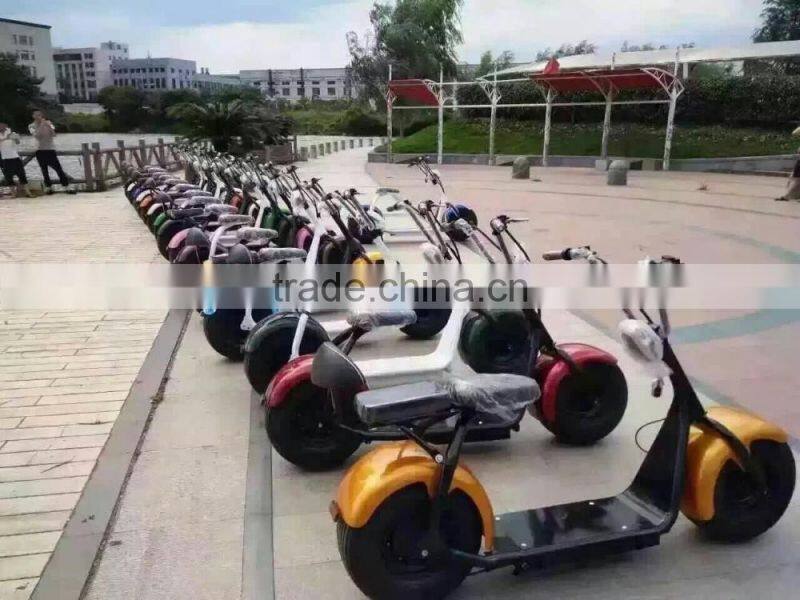 2016 popular Harley scooter style electric scooter with big wheels fashion city scooter citycoco