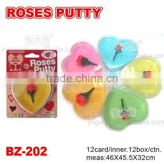 Glow In Dark Heart Shaped Putty Toys