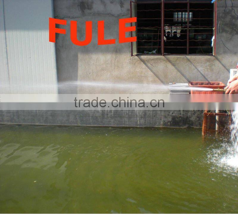 garden water gun with adjustable spray and flow from fine spray to needle stream to heavy rinse