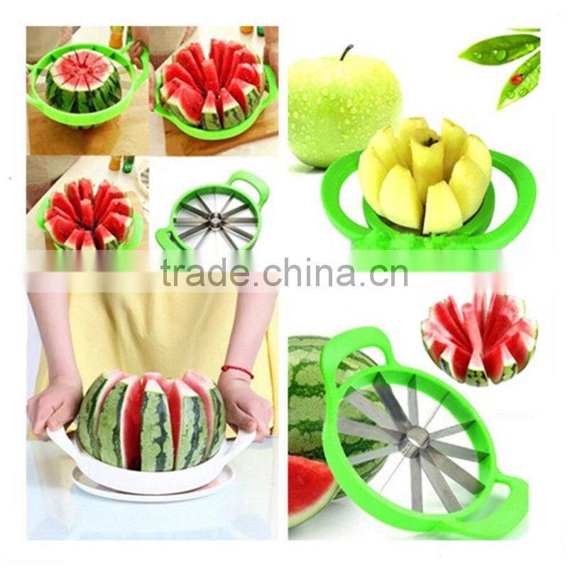 Watermelon Cantaloupe Melon Cutter Stainless Steel Kitchen Fruit Divider Slicer