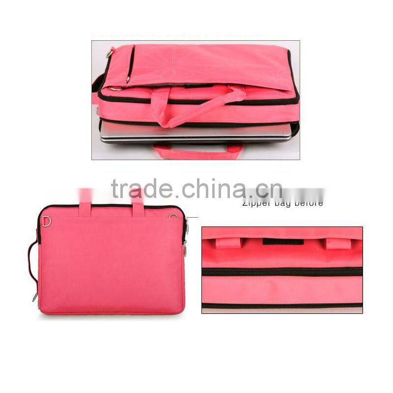 Pink Printed Laptop Bag Women