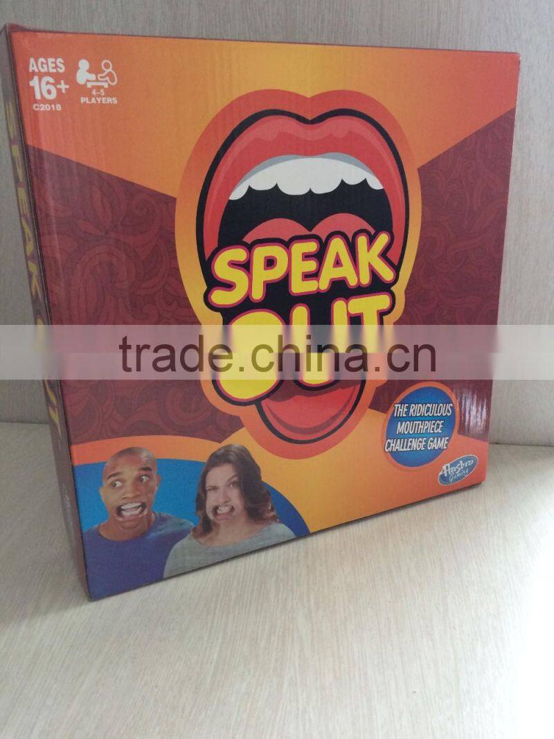 2016 wholesale best family board game Speak Out Game
