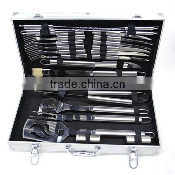 BQ-0095 / 5 pcs hollow handle stainless steel bbq