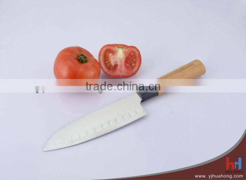 Wooden handle durable high quality Japanese chef knife (HF-26B)