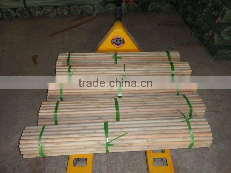Natural wooden floor mop holder stick, OEM orders are welcome