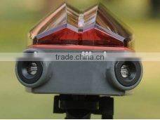 Bike Bicycle Laser Beam 5 LED Rear Tail Light