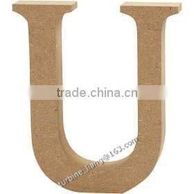 wooden MDF Letter "U", alphabet letter