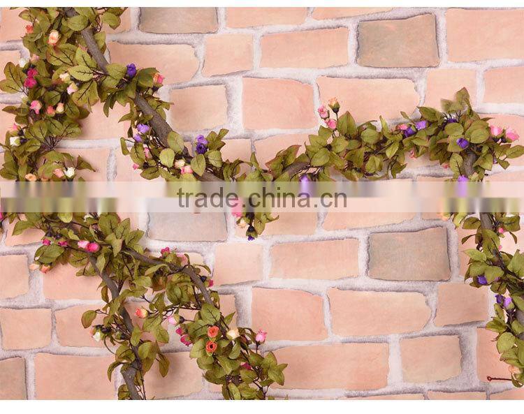 artificial hanging vine plant silk leaf garland