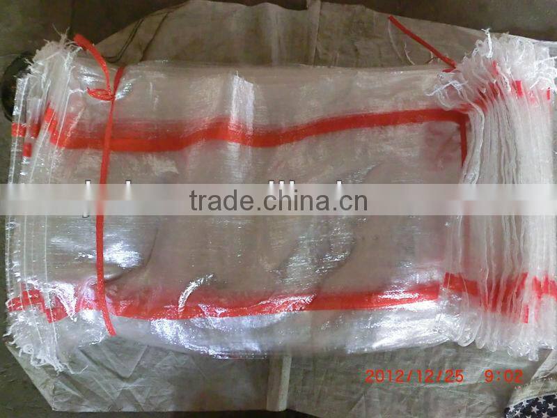 PP transparent woven bag 50kg for packing beans