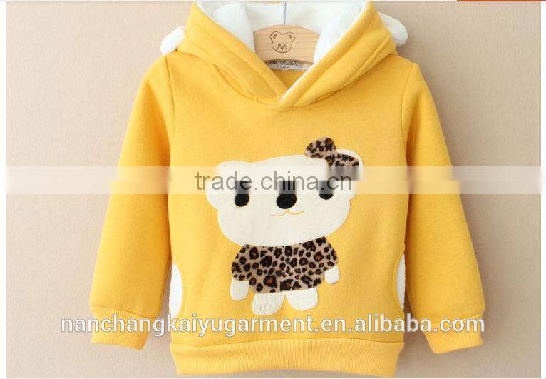 wholesale hoodies cute animal embroidery hoodie for chirlden