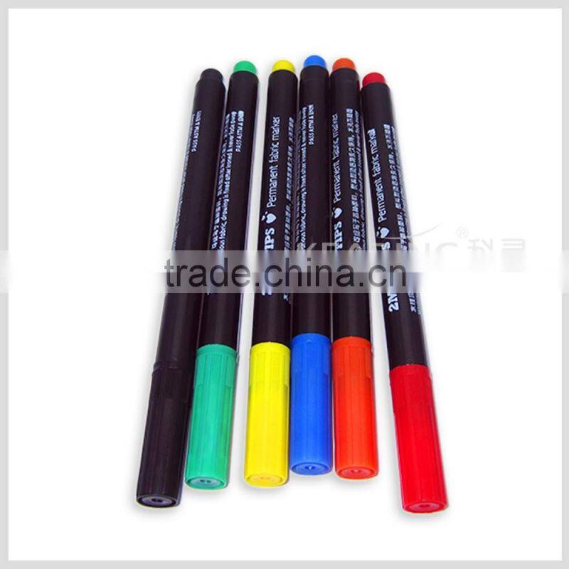 permanent DIY Painting marker with 2 years shelf life time non toxic 6pcs per blister card #FM20 2.0 fiber tip