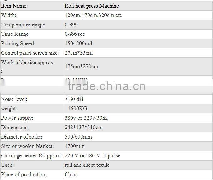 Oil heating Roller Heat Transfer Press Machine for sublimation fabric,garment