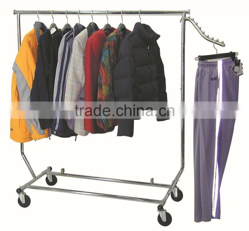 Cheap Light Duty Single Bar Clothes Garment Display