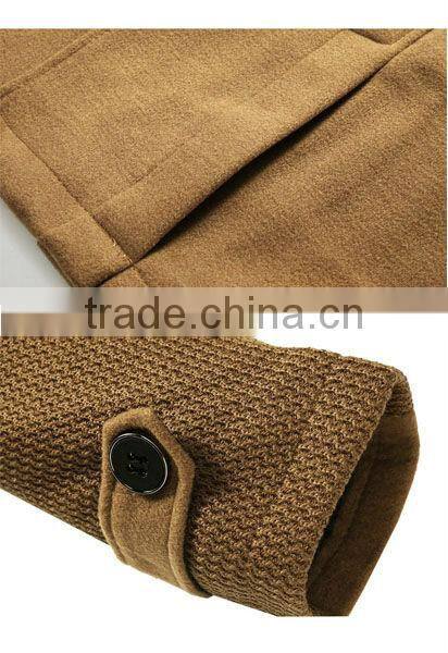 The newest fashion men tweed coat with hood