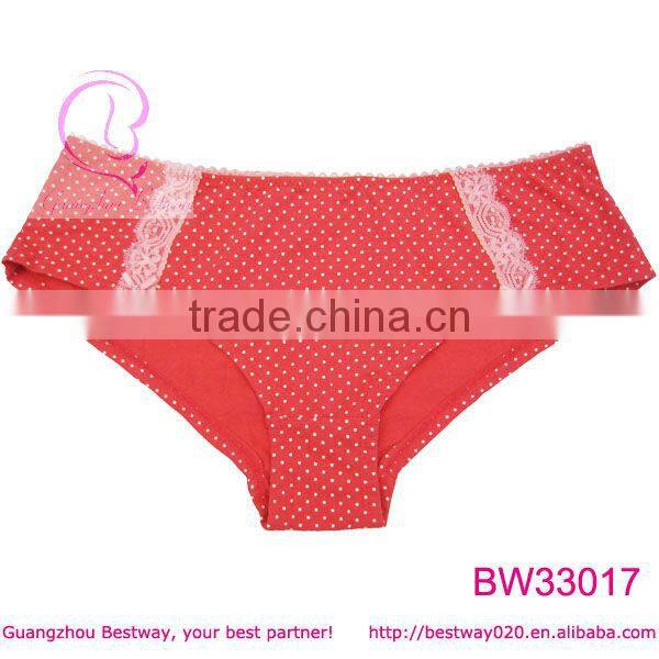 Hot sex girl photo of sex red polka dot underwear