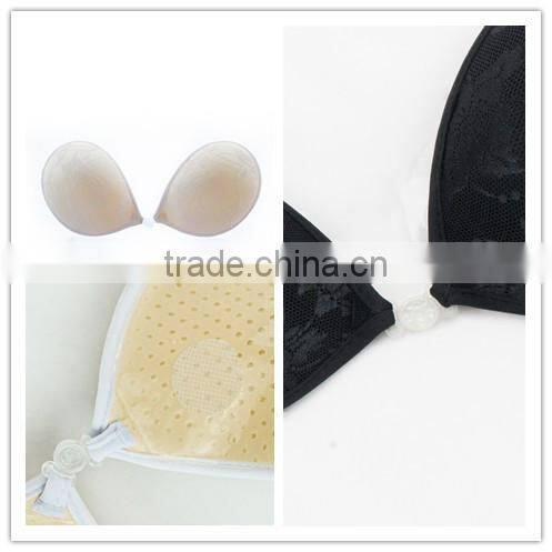 silicone breast bra,invisible make deep cleavage sexy bra