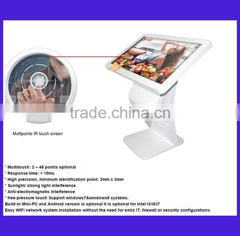 Plug and Play standalone digital signage 47 Inch intel core i7 interactive pc monitor