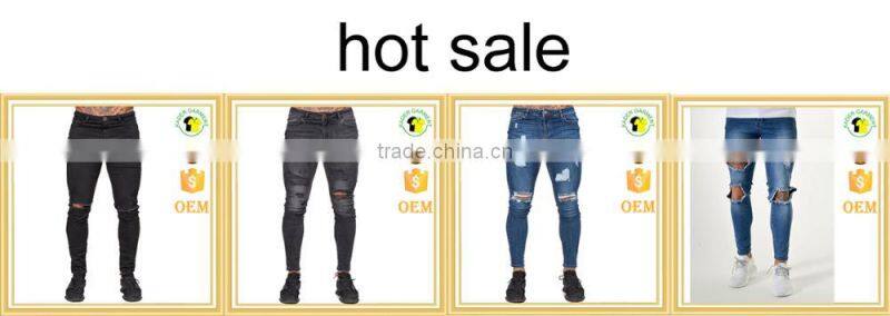 Fashion Skinny Denim Jeans Distressed Jeans 2017 For Men Custom