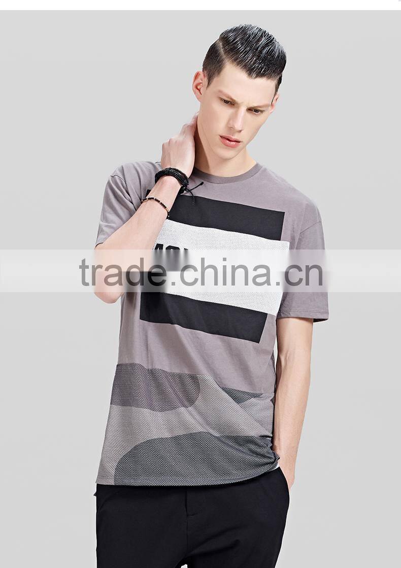 2017 Fashion New Design casual tshirt t shirt men wholesale