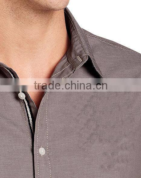 Wholesale custom superior fashion plain mature men's shirt