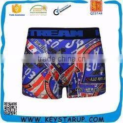 Stripe Printed Cotton Spandex Man Underwear Boxers