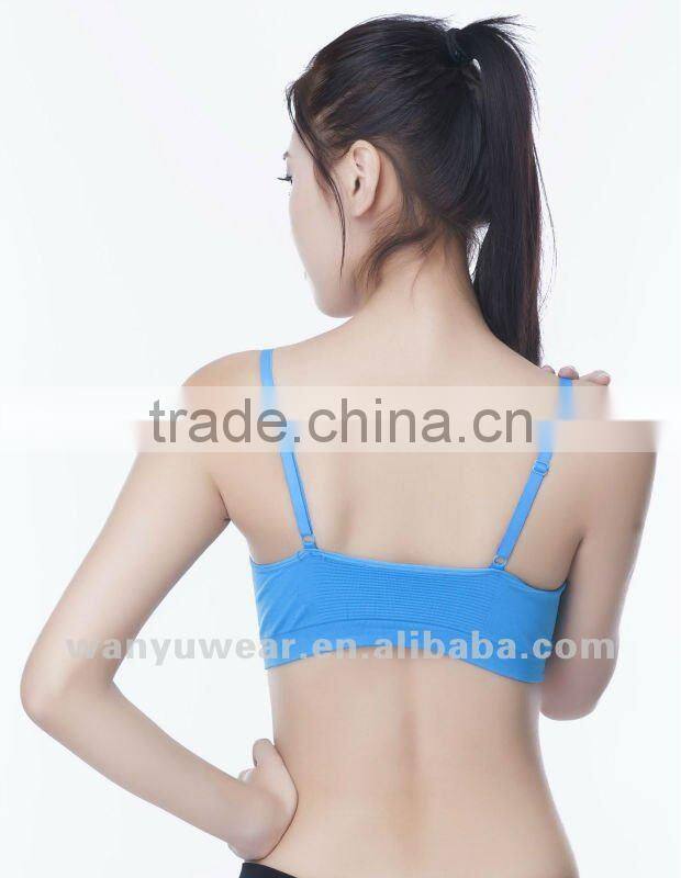 Fashion colorfuly seamless stylish yoga sports girl brand sexi girl bra