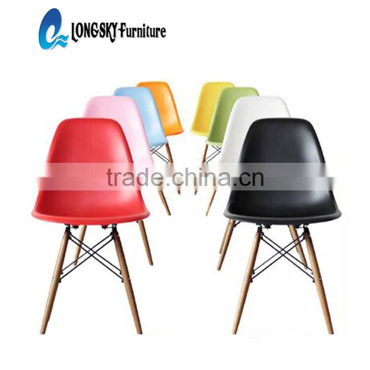 LS-4001 Wholesale modern designer charles emes plastic dining chair