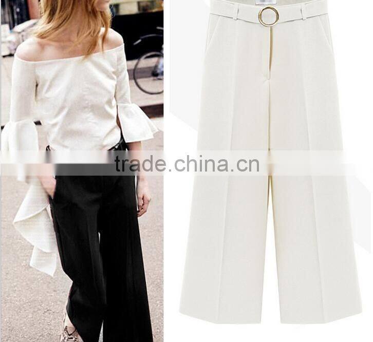 EY0540P Wholesale fashion loose pants casual women gaucho pants