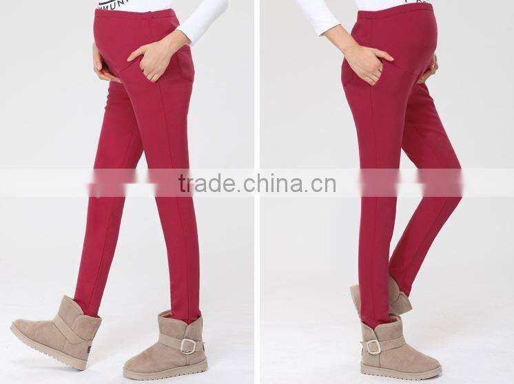 Pregnant women pants, high-waisted pants, thick warm pants