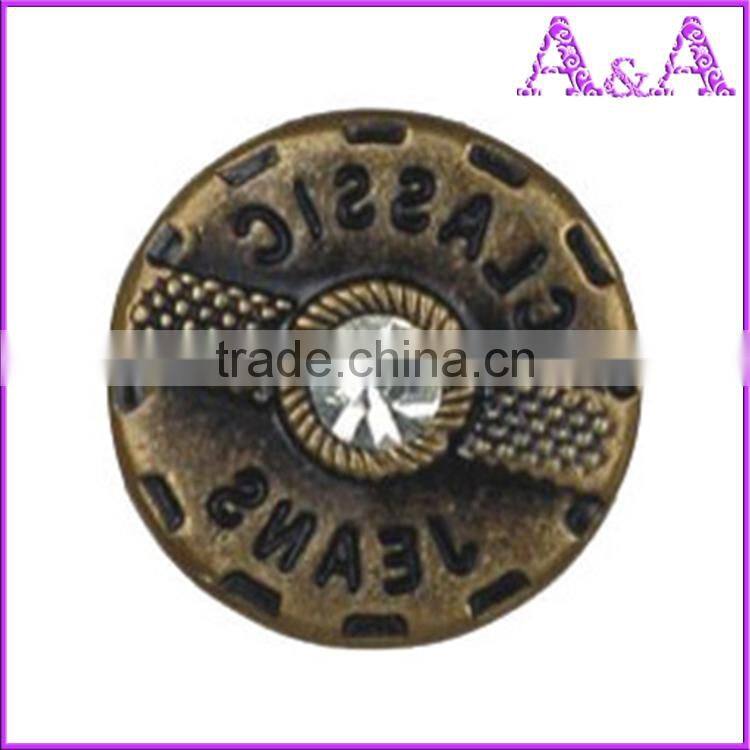manufactures of 18mm buttons jeans with stones