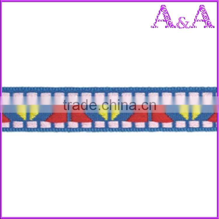 High quality custom jacquard woven national webbing tape