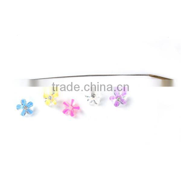 Rhinestone Hair Accessories Findings Multicolor Flower Hair Clip