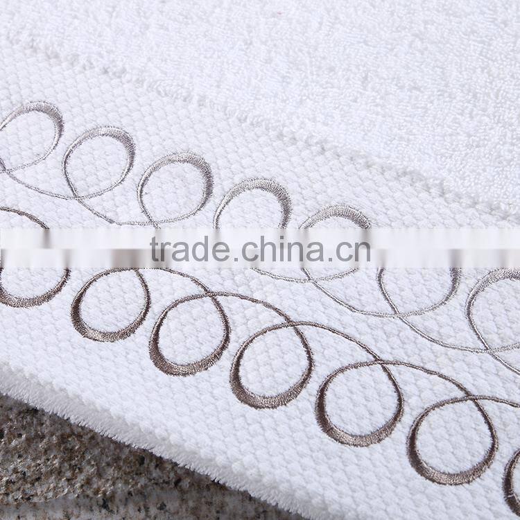 Wholesale OEM Support Softextile Embroidered Cotton Bath Towel Hotel