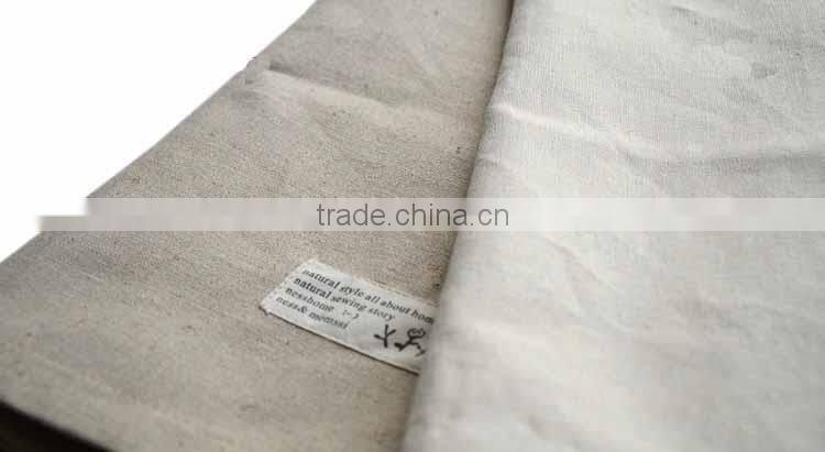 customized high quality textured 100% linen table cloth for home