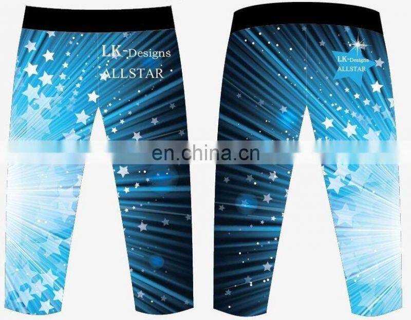 Bule star design wholesale dance costumes custom dance team uniforms