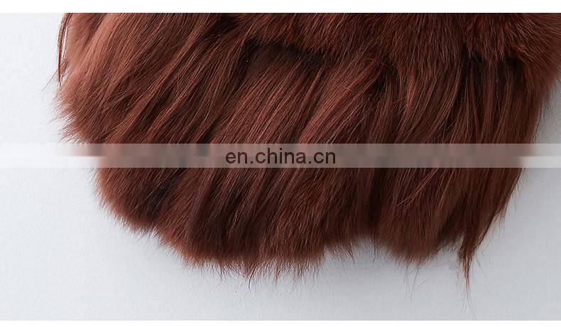 New Fashion Women Vest in Winter With Factory Price Real Fox Fur Waistcoat